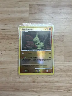 Pokemon Larvitar Reverse Holo Diamond & Pearl Stormfront 63/100 LP - Image 1