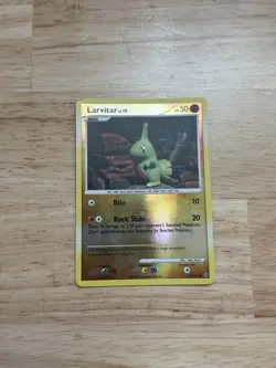 Pokemon Larvitar Reverse Holo Diamond & Pearl Stormfront 63/100 LP - Image 2