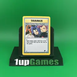 Pokemon TCG Vintage Trainer Here Comes Team Rocket! 71/82 1st Ed. NON HOLO LP+ - Image 1