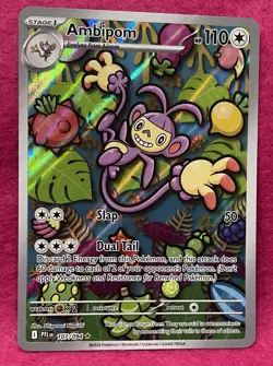 💜Ambipom 107/094💜Phantasmal Flames Full Art Holo Pokemon TCG - Image 2