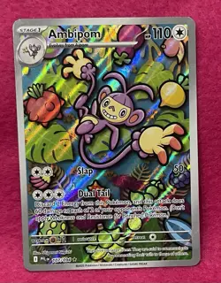 💜Ambipom 107/094💜Phantasmal Flames Full Art Holo Pokemon TCG - Image 3