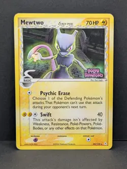Mewtwo (Delta Species) 24/110 Holon Phantoms Reverse Holo Rare Pokemon TCG MP - Image 1