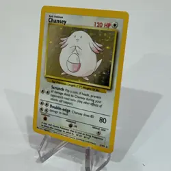 Pokemon - Chansey - Base Set 3/102 - LP/MP - Unlimited - HOLO - Image 3