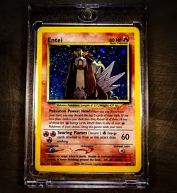 2001 Pokemon TCG Entei Holo 6/64 Neo Revelation Vintage WOTC Rare NM (See Video) - Image 3
