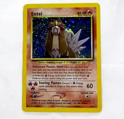 2001 Pokemon TCG Entei Holo 6/64 Neo Revelation Vintage WOTC Rare NM (See Video) - Image 4
