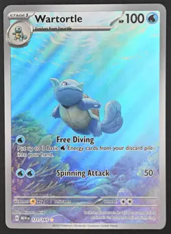 Wartortle 171/165 Pokemon TCG SV: Scarlet & Violet 151 IR Full Art Near Mint - Image 3