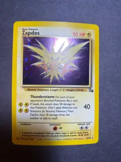 Zapdos 15/62 Fossil Holo Pokemon TCG 151 RARE - Image 1