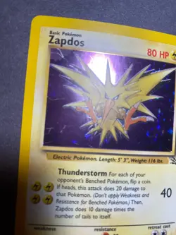 Zapdos 15/62 Fossil Holo Pokemon TCG 151 RARE - Image 2