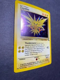 Zapdos 15/62 Fossil Holo Pokemon TCG 151 RARE - Image 4