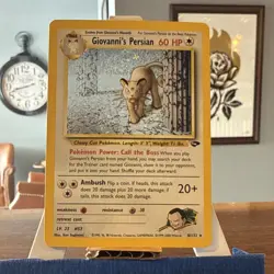 Nintendo Giovanni's Persian Gym Challenge 8/132 Regular 60 HP 2000 Pokemon TCG - Image 1