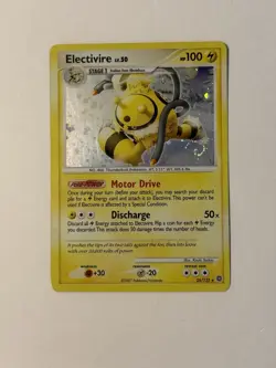 Pokemon TCG 2007 Electivire 25/132 Secret Wonders Holo Rare - SWIRL -LP! - Image 2