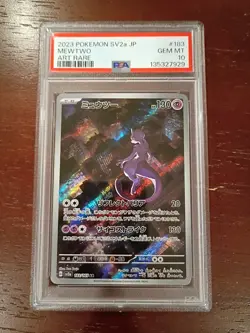 Pokemon TCG Mewtwo Art Rare 183/165 Japanese 151 SV2a PSA 10 - Image 1