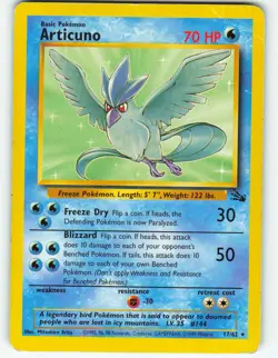Articuno - 17/62 Fossil Set - WOTC Unlimited - Pokemon TCG - 1999 - Image 1