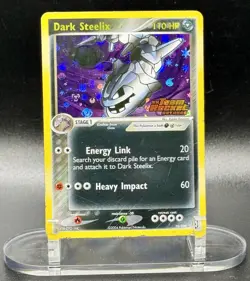 Dark Steelix 10/109 Stamped Pokemon EX Team Rocket Returns Reverse Holo HP - Image 2