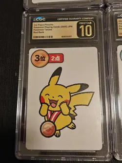 Pokemon Taruka Pikachu 1st, 2nd, 3rd, 4th Place CGC Pristine 10 Sequential Set - Image 4