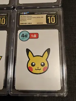 Pokemon Taruka Pikachu 1st, 2nd, 3rd, 4th Place CGC Pristine 10 Sequential Set - Image 5