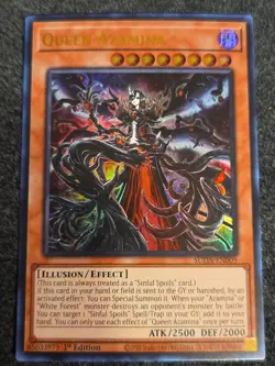Yugioh! Queen Azamina - SUDA-EN009 - Ultra Rare - 1st Edition Near Mint, English - Image 1