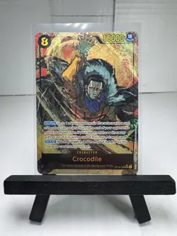 Crocodile OP14-120 Alternate Art The Azure Sea's Seven Sec One Piece Alt Secret - Image 1