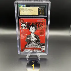 CGC PRISTINE 10 Luffy ST21-014 One Piece Magazine Weekly Shonen Jump Promo TC 1 - Image 1