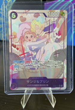One Piece Sanji and Pudding (Alt Art) EB02-035 SR Anime 25th Collection Japanese - Image 1
