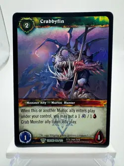 World of Warcraft TCG Foil Promo Throne of the Tides Crabbyfin - Image 1