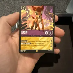 Disney Lorcana TCG Bambi Little Prince Legendary 63/204 Reign of Jafar - Image 1