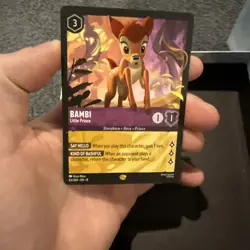 Disney Lorcana TCG Bambi Little Prince Legendary 63/204 Reign of Jafar - Image 2