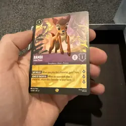 Disney Lorcana TCG Bambi Little Prince Legendary 63/204 Reign of Jafar - Image 3