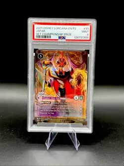 Jafar High Sultan of Lorcana Store Championship Disney Lorcana Promo Holo PSA 9 - Image 1