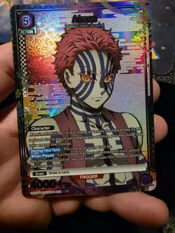 Akaza SR* (02) Alternate Art Demon Slayer Card Union Arena - Image 1