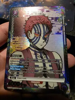 Akaza SR* (02) Alternate Art Demon Slayer Card Union Arena - Image 2