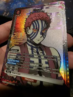 Akaza SR* (02) Alternate Art Demon Slayer Card Union Arena - Image 3