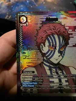 Akaza SR* (02) Alternate Art Demon Slayer Card Union Arena - Image 4