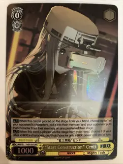 Weiss Schwarz Nikke S117-E018S SR "Start Construction" Centi FOIL ENG - Image 1