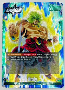 Broly FS03-01 Leader Foil Fusion World Dragon Ball Super Card Game | NM - Image 1