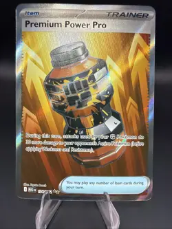 Premium Power Pro 174/132 Trainer Mega Evolution Holo Pokemon Card - Image 1