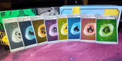 Complete Set of 8 Cosmos Holo Energy Cards Pokemon Scarlet & Violet 151 NM - Image 1