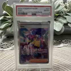 2024 Pokemon TCG Paldean Fates Iono Holo Trainer Card 237/091 - Image 3