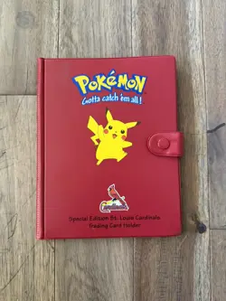 Pokemon Special Edition St. Louis Cardinals Trading Card Holder Offic. Nintendo - Image 1