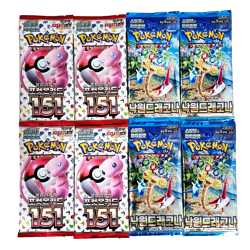 8 PACKS 151+Paradise Dragona(Surging Sparks)Pokemon Cards Booster Sealed KOREAN - Image 1
