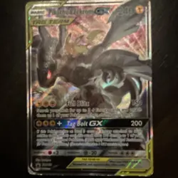 Pokemon Pikachu & Zekrom GX SM168 Ultra Rare TAG TEAM Promo Holo Card SM Set - Image 1