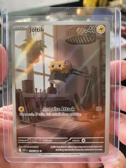 Joltik 116/086 NM Pokemon Card TCG White Flare IR Illustration Rare - Image 1