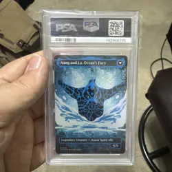 PSA 10 Aang, Swift Savior (Borderless) (Neon Ink Foil) Avatar TLA MTG (Low Pop) - Image 2