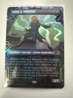 x1 Krang & Shredder - Foil - Showcase R MTG Teenage Mutant Ninja Turtles M/NM, E - Image 1