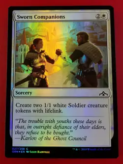 1x Sworn Companions | FOIL | Guilds of Ravnica | MTG Magic Cards - Image 1