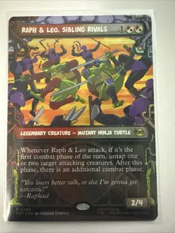 x1 Raph & Leo, Sibling Rivals - Foil - Showcase R MTG Teenage Mutant Ninja Turtl - Image 1