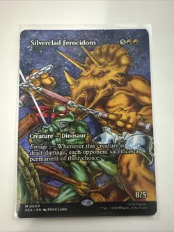 Silverclad Ferocidons (Borderless) Teenage Mutant Ninja Turtles Eternal-Legal... - Image 1