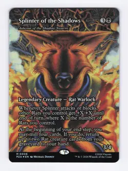 Splinter of the Shadows (Borderless Foil) 6 (M) MTG Teenage Mutant Ninja Turtles - Image 1