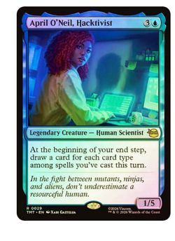 April O'Neil, Hacktivist - Foil Teenage Mutant Ninja Turtles MTG - Image 1
