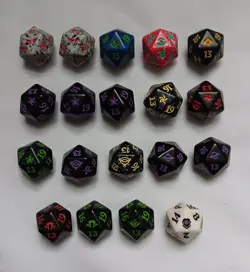 MTG Spindown D20 Dice Lot of 19 Various Sets & Colors - Image 1
